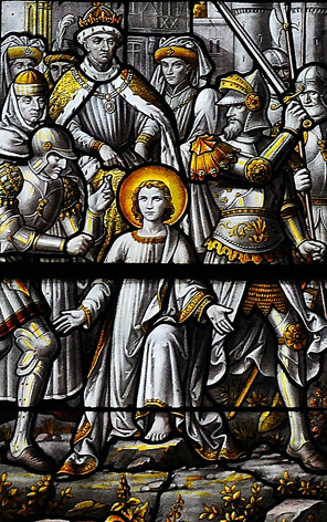 Glassmaleri i kirken Notre-Dame i Beaune